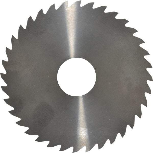 RobbJack - 4" Diam x 0.0468" Blade Thickness x 1" Arbor Hole Diam, 36 Tooth Slitting and Slotting Saw - Arbor Connection, Right Hand, Uncoated, Solid Carbide, Concave Ground - Apex Tool & Supply