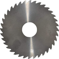 RobbJack - 4" Diam x 0.0468" Blade Thickness x 1" Arbor Hole Diam, 36 Tooth Slitting and Slotting Saw - Arbor Connection, Right Hand, Uncoated, Solid Carbide, Concave Ground - Apex Tool & Supply