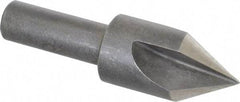 Keo - 5/8" Head Diam, 3/8" Shank Diam, 3 Flute 60° High Speed Steel Countersink - Bright Finish, 2-1/4" OAL, Single End, Straight Shank, Right Hand Cut - Apex Tool & Supply