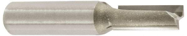 Amana Tool - 1/4" Diam, 1/4" Shank Diam, 1" Length of Cut, 2 Flute Straight Router Bit - 2-7/8" Overall Length, Carbide Tipped - Apex Tool & Supply