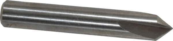 Keo - 1/4" Head Diam, 1/4" Shank Diam, 3 Flute 82° High Speed Steel Countersink - Bright Finish, 1-1/2" OAL, Single End, Straight Shank, Right Hand Cut - Apex Tool & Supply