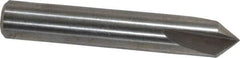 Keo - 1/4" Head Diam, 1/4" Shank Diam, 3 Flute 82° High Speed Steel Countersink - Bright Finish, 1-1/2" OAL, Single End, Straight Shank, Right Hand Cut - Apex Tool & Supply