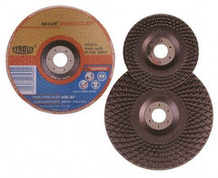 Value Collection - 5" 60 Grit Aluminum Oxide Cutoff Wheel - 0.04" Thick, 7/8" Arbor, 12,220 Max RPM - Apex Tool & Supply