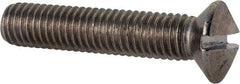 Value Collection - M8x1.25 Metric Coarse, 40mm OAL Slotted Drive Machine Screw - Oval Head, Grade 18-8 & A2 Stainless Steel, Uncoated, Without Washer - Apex Tool & Supply