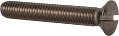 Value Collection - M8x1.25 Metric Coarse, 50mm OAL Slotted Drive Machine Screw - Oval Head, Grade 18-8 & A2 Stainless Steel, Uncoated, Without Washer - Apex Tool & Supply