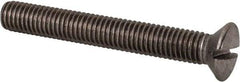 Value Collection - M8x1.25 Metric Coarse, 60mm OAL Slotted Drive Machine Screw - Oval Head, Grade 18-8 & A2 Stainless Steel, Uncoated, Without Washer - Apex Tool & Supply