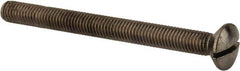 Value Collection - M8x1.25 Metric Coarse, 90mm OAL Slotted Drive Machine Screw - Oval Head, Grade 18-8 & A2 Stainless Steel, Uncoated, Without Washer - Apex Tool & Supply