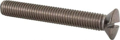 Value Collection - M10x1.50 Metric Coarse, 70mm OAL Slotted Drive Machine Screw - Oval Head, Grade 18-8 & A2 Stainless Steel, Uncoated, Without Washer - Apex Tool & Supply