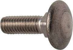 Value Collection - M5x0.8 16mm Length Under Head, Standard Square Neck, Carriage Bolt - Austenitic Grade A2 Stainless Steel, - Apex Tool & Supply