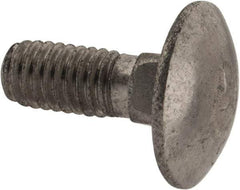 Value Collection - M6x1 16mm Length Under Head, Standard Square Neck, Carriage Bolt - Austenitic Grade A2 Stainless Steel, - Apex Tool & Supply