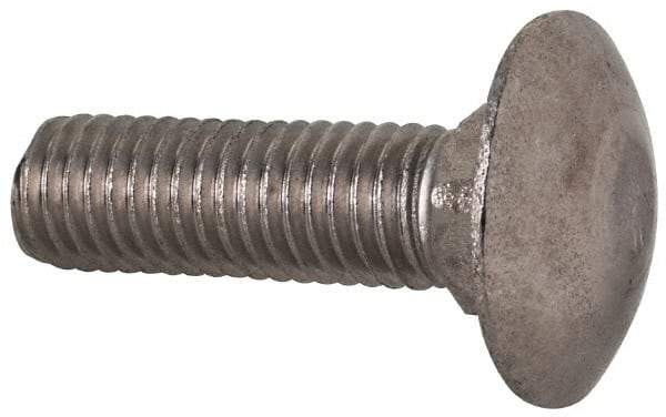 Value Collection - M10x1.5 35mm Length Under Head, Standard Square Neck, Carriage Bolt - Austenitic Grade A2 Stainless Steel, - Apex Tool & Supply