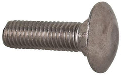 Value Collection - M10x1.5 35mm Length Under Head, Standard Square Neck, Carriage Bolt - Austenitic Grade A2 Stainless Steel, - Apex Tool & Supply