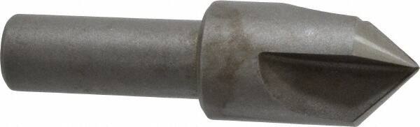 Keo - 3/4" Head Diam, 1/2" Shank Diam, 3 Flute 90° High Speed Steel Countersink - Bright Finish, 2-5/8" OAL, Single End, Straight Shank, Right Hand Cut - Apex Tool & Supply