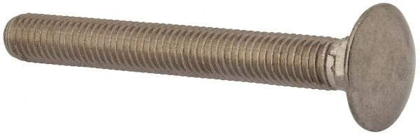 Value Collection - M10x1.5 80mm Length Under Head, Standard Square Neck, Carriage Bolt - Austenitic Grade A2 Stainless Steel, - Apex Tool & Supply