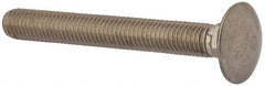Value Collection - M10x1.5 80mm Length Under Head, Standard Square Neck, Carriage Bolt - Austenitic Grade A2 Stainless Steel, - Apex Tool & Supply