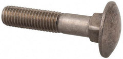 Value Collection - M12x1.75 60mm Length Under Head, Standard Square Neck, Carriage Bolt - Austenitic Grade A2 Stainless Steel, - Apex Tool & Supply