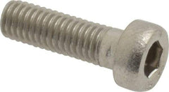 Value Collection - M5x0.80 Metric Coarse Hex Socket Drive, Low Socket Cap Screw - Grade 18-8 & Austenitic A2 Stainless Steel, Uncoated, Fully Threaded, 16mm Length Under Head - Apex Tool & Supply