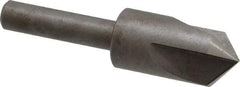 Keo - 1/2" Head Diam, 1/4" Shank Diam, 3 Flute 100° High Speed Steel Countersink - Bright Finish, 2" OAL, Single End, Straight Shank, Right Hand Cut - Apex Tool & Supply
