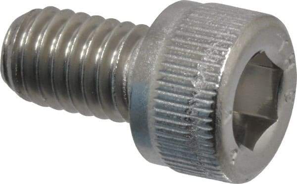 Value Collection - M6x1.00 Metric Coarse Hex Socket Drive, Socket Cap Screw - Grade 316 & Austenitic A4 Stainless Steel, Uncoated, Fully Threaded, 10mm Length Under Head - Apex Tool & Supply