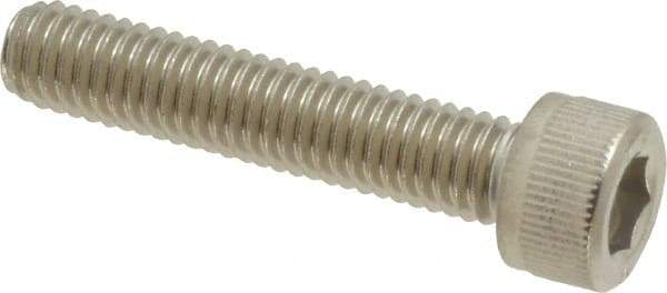 Value Collection - M6x1.00 Metric Coarse Hex Socket Drive, Socket Cap Screw - Grade 316 & Austenitic A4 Stainless Steel, Uncoated, Partially Threaded, 30mm Length Under Head - Apex Tool & Supply