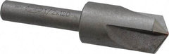Keo - 1/2" Head Diam, 1/4" Shank Diam, 3 Flute 120° High Speed Steel Countersink - Bright Finish, 2" OAL, Single End, Straight Shank, Right Hand Cut - Apex Tool & Supply