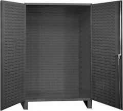Durham - Locking Storage Cabinet - Steel, 48" Wide x 26" Deep x 78" High, Gray - Apex Tool & Supply