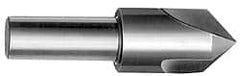 Interstate - 7/8" Head Diam, 1/2" Shank Diam, 3 Flute 90° High Speed Steel Countersink - Apex Tool & Supply
