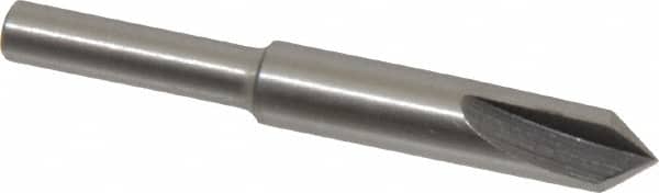 Interstate - 1/4" Head Diam, 3/16" Shank Diam, 3 Flute 82° High Speed Steel Countersink - Apex Tool & Supply