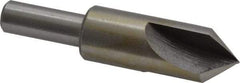 Interstate - 5/8" Head Diam, 3/8" Shank Diam, 3 Flute 82° High Speed Steel Countersink - Bright Finish, 2-3/4" OAL, Single End, Straight Shank, Right Hand Cut - Apex Tool & Supply