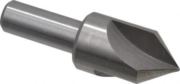 Interstate - 7/8" Head Diam, 1/2" Shank Diam, 3 Flute 82° High Speed Steel Countersink - Apex Tool & Supply