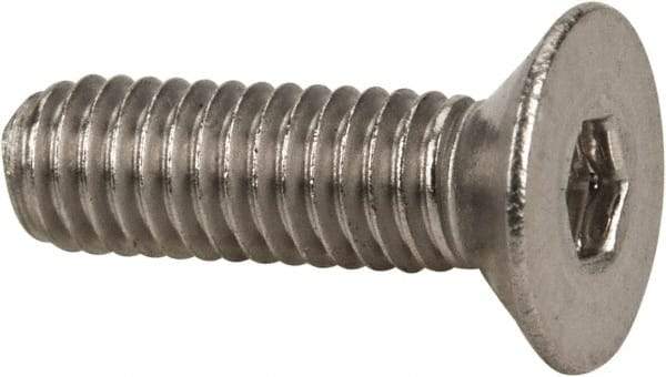 Value Collection - M3x0.50 Metric Coarse Hex Socket Drive, 90° Flat Screw - Grade 316 & Austenitic A4 Stainless Steel, Fully Threaded, 10mm OAL - Apex Tool & Supply