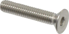 Value Collection - M3x0.50 Metric Coarse Hex Socket Drive, 90° Flat Screw - Grade 316 & Austenitic A4 Stainless Steel, Partially Threaded, 16mm OAL - Apex Tool & Supply