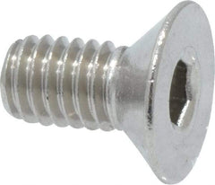 Value Collection - M4x0.70 Metric Coarse Hex Socket Drive, 90° Flat Screw - Grade 316 & Austenitic A4 Stainless Steel, Fully Threaded, 8mm OAL - Apex Tool & Supply