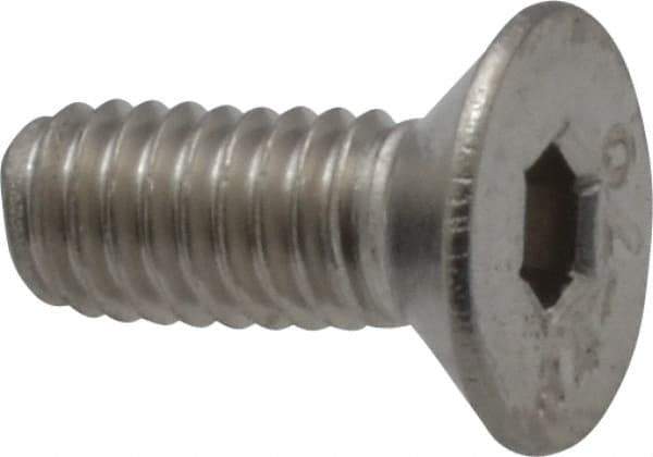 Value Collection - M4x0.70 Metric Coarse Hex Socket Drive, 90° Flat Screw - Grade 316 & Austenitic A4 Stainless Steel, Fully Threaded, 10mm OAL - Apex Tool & Supply