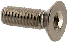 Value Collection - M4x0.70 Metric Coarse Hex Socket Drive, 90° Flat Screw - Grade 316 & Austenitic A4 Stainless Steel, Fully Threaded, 12mm OAL - Apex Tool & Supply