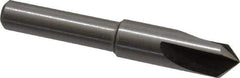 Interstate - 5/16" Head Diam, 1/4" Shank Diam, 3 Flute 90° High Speed Steel Countersink - Bright Finish, 2" OAL, Single End, Straight Shank, Right Hand Cut - Apex Tool & Supply