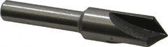 Interstate - 3/8" Head Diam, 1/4" Shank Diam, 3 Flute 90° High Speed Steel Countersink - Apex Tool & Supply