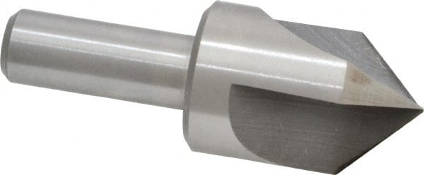 Interstate - 1" Head Diam, 1/2" Shank Diam, 3 Flute 90° High Speed Steel Countersink - Apex Tool & Supply
