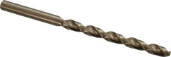 Cleveland - 15/64" 135° Cobalt Jobber Drill - Oxide/Gold Finish, Right Hand Cut, Parabolic Flute, Straight Shank, 3-7/8" OAL, Split Point - Apex Tool & Supply