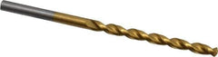 Cleveland - 9/64" 135° Cobalt Jobber Drill - TiN Finish, Right Hand Cut, Parabolic Flute, Straight Shank, 2-7/8" OAL, Split Point - Apex Tool & Supply