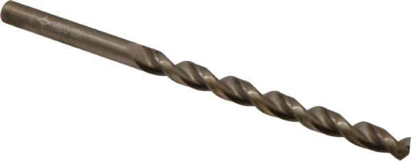 Cleveland - #6 135° Cobalt Jobber Drill - Oxide/Gold Finish, Right Hand Cut, Parabolic Flute, Straight Shank, 3-3/4" OAL, Split Point - Apex Tool & Supply