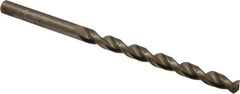 Cleveland - #6 135° Cobalt Jobber Drill - Oxide/Gold Finish, Right Hand Cut, Parabolic Flute, Straight Shank, 3-3/4" OAL, Split Point - Apex Tool & Supply