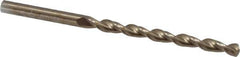Cleveland - #9 135° Cobalt Jobber Drill - Oxide/Gold Finish, Right Hand Cut, Parabolic Flute, Straight Shank, 3-5/8" OAL, Split Point - Apex Tool & Supply