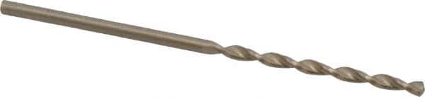 Cleveland - #49 135° Cobalt Jobber Drill - Oxide/Gold Finish, Right Hand Cut, Parabolic Flute, Straight Shank, 2" OAL, Split Point - Apex Tool & Supply