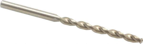 Cleveland - 3/8", 135° Point, Parabolic Flute, Cobalt Taper Length Drill Bit - Oxide/Gold Finish, 4-1/4" Flute Length, 6-3/4" OAL, Series 2575 - Apex Tool & Supply