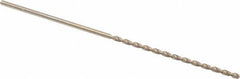Cleveland - #39, 135° Point, Parabolic Flute, Cobalt Taper Length Drill Bit - Oxide/Gold Finish, 2-1/2" Flute Length, 4-5/8" OAL, Series 2575 - Apex Tool & Supply