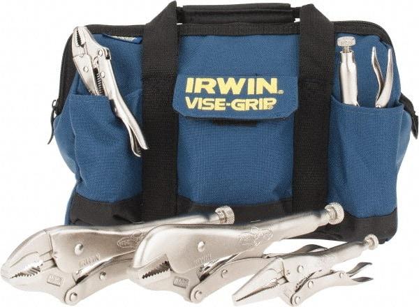Irwin - 5 Piece Locking Plier Set - Comes in Kit Bag - Apex Tool & Supply