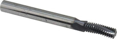 Scientific Cutting Tools - 5/16-24 UNF, 0.234" Cutting Diam, 3 Flute, Solid Carbide Helical Flute Thread Mill - Internal Thread, 0.641" LOC, 2-1/2" OAL, 1/4" Shank Diam - Apex Tool & Supply