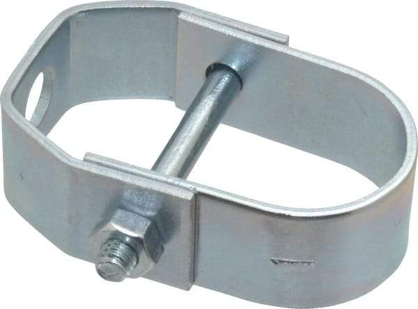 Empire - 1" Pipe, 3/8" Rod, Carbon Steel Adjustable Clevis Hanger - Electro Galvanized - Apex Tool & Supply