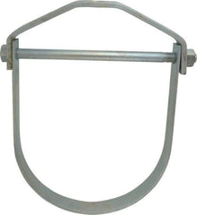 Empire - 10" Pipe, 7/8" Rod, Carbon Steel Adjustable Clevis Hanger - Electro Galvanized - Apex Tool & Supply